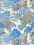 Sea Of Trees fabric in blue ridge color - pattern number SC 0002WP88553 - by Scalamandre in the  collection
