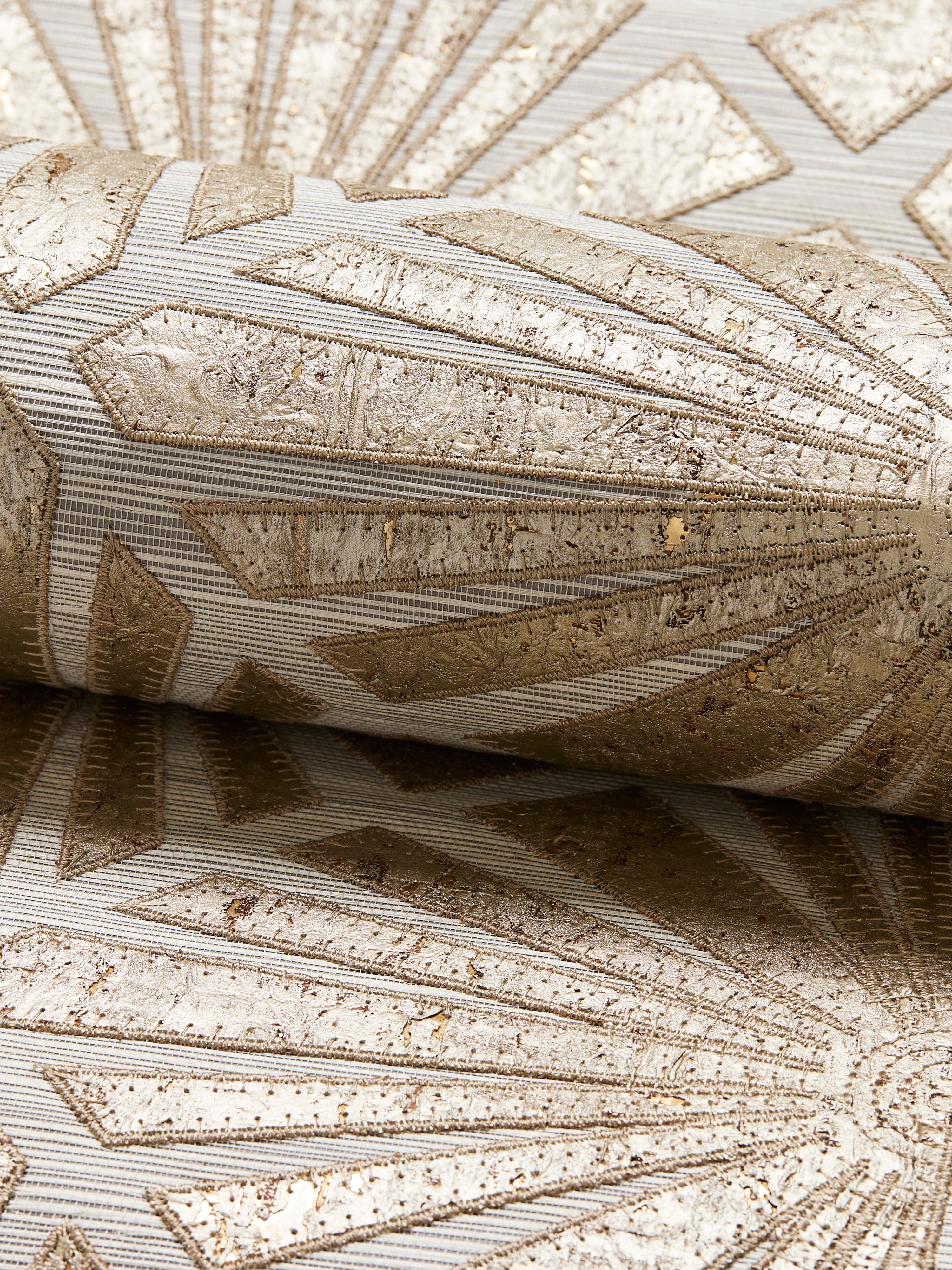 Milan Diamond Grasscloth wallpaper in antique color - pattern number SC 0002WP88556 - by Scalamandre in the  collection