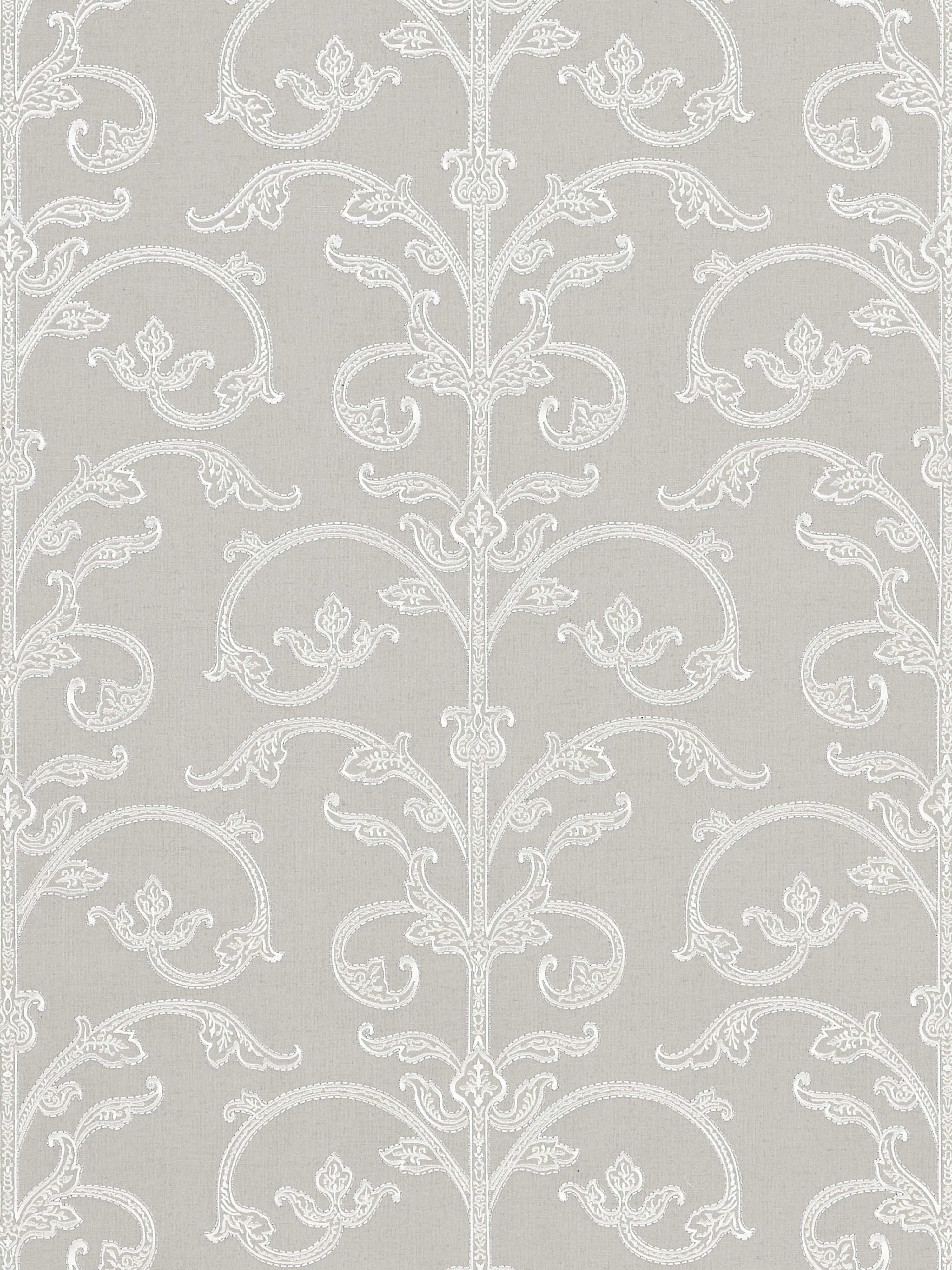 Saxony Scroll wallpaper in steel color - pattern number SC 0002WP88558 - by Scalamandre in the  collection