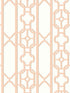 Joanna Fret wallpaper in peach color - pattern number SC 0002WP88582D - by Scalamandre in the  collection