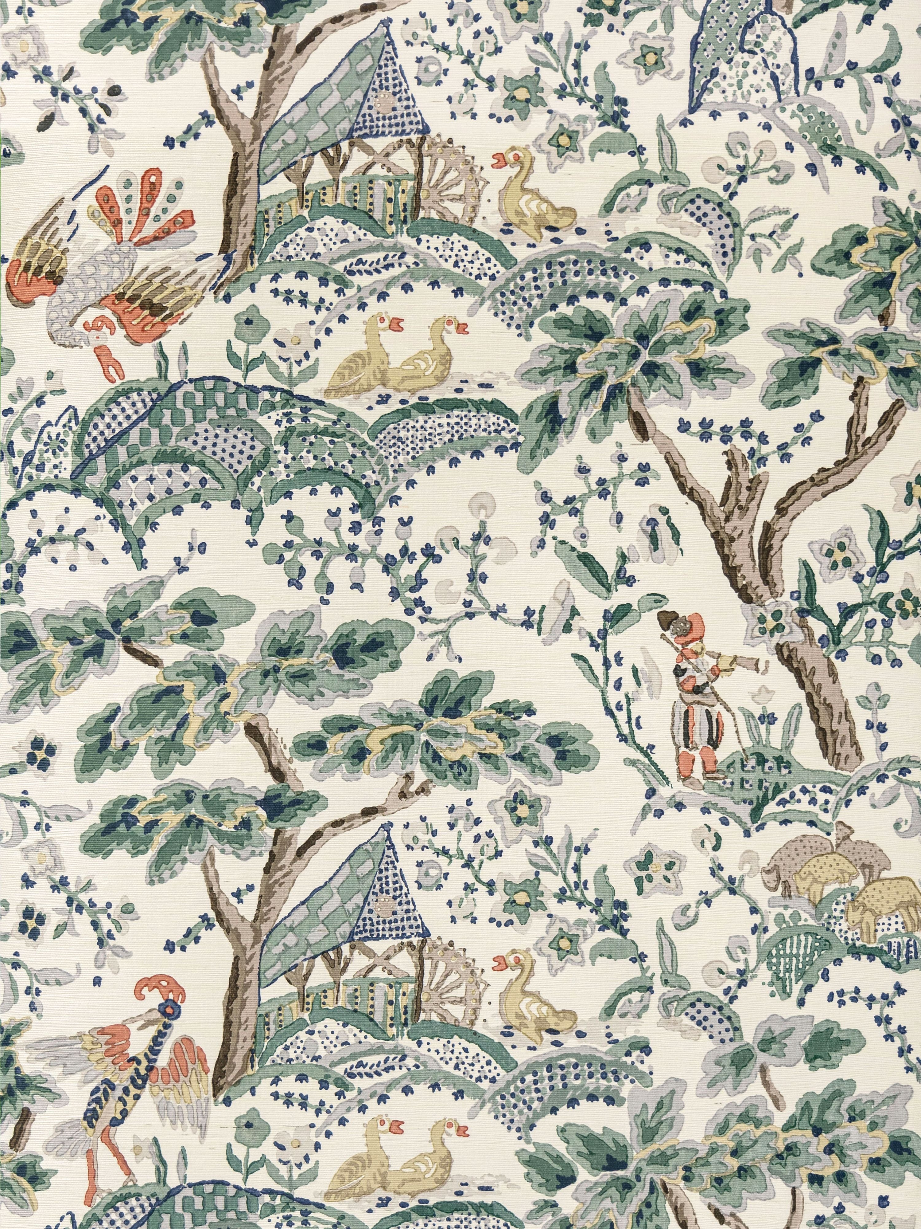 Kelmescott wallpaper in leaf on ivory color - pattern number SC 0002WP88588 - by Scalamandre in the  collection