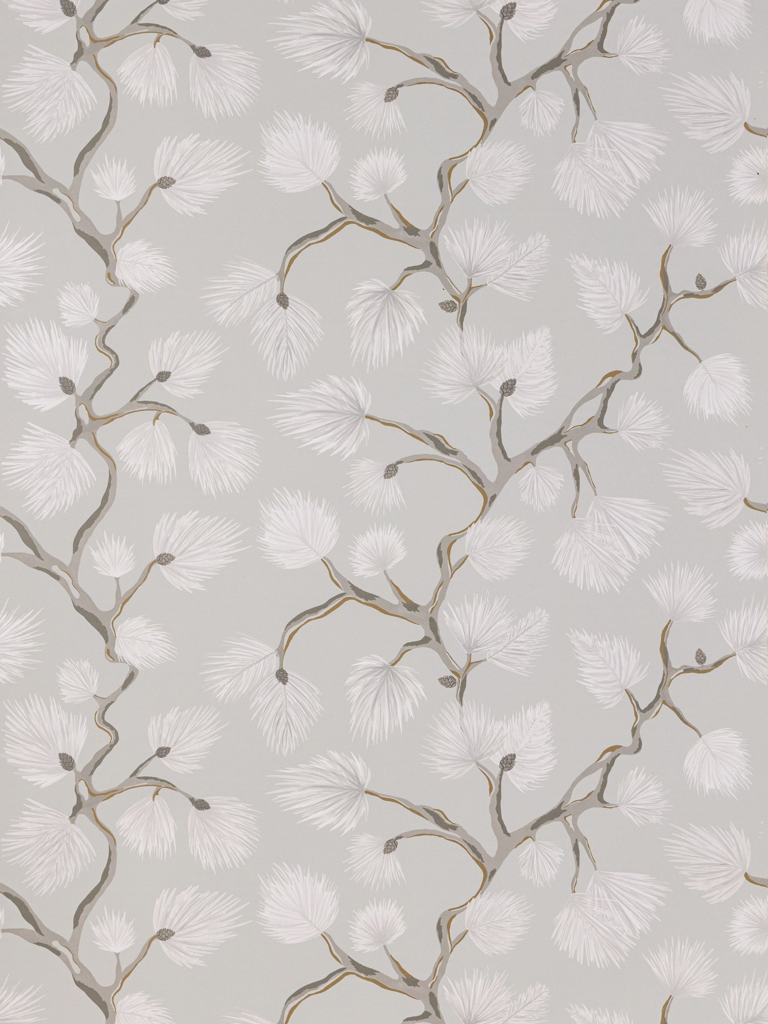 Pignoli wallpaper in stone color - pattern number SC 0002WP88593D - by Scalamandre in the  collection