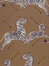 Zebras fabric in safari brown color - pattern number SC 0003WP81388M - by Scalamandre in the  collection