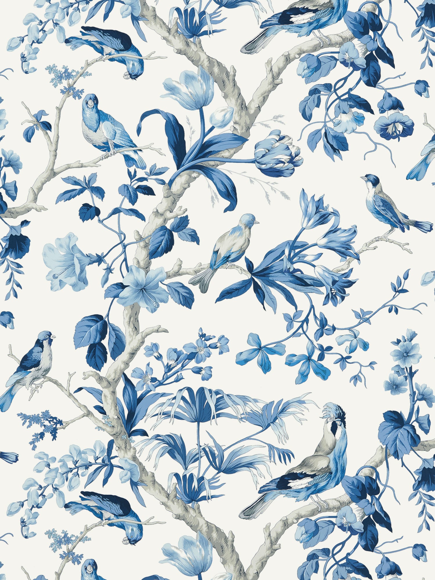 Belize wallpaper in porcelain color - pattern number SC 0003WP88381 - by Scalamandre in the  collection