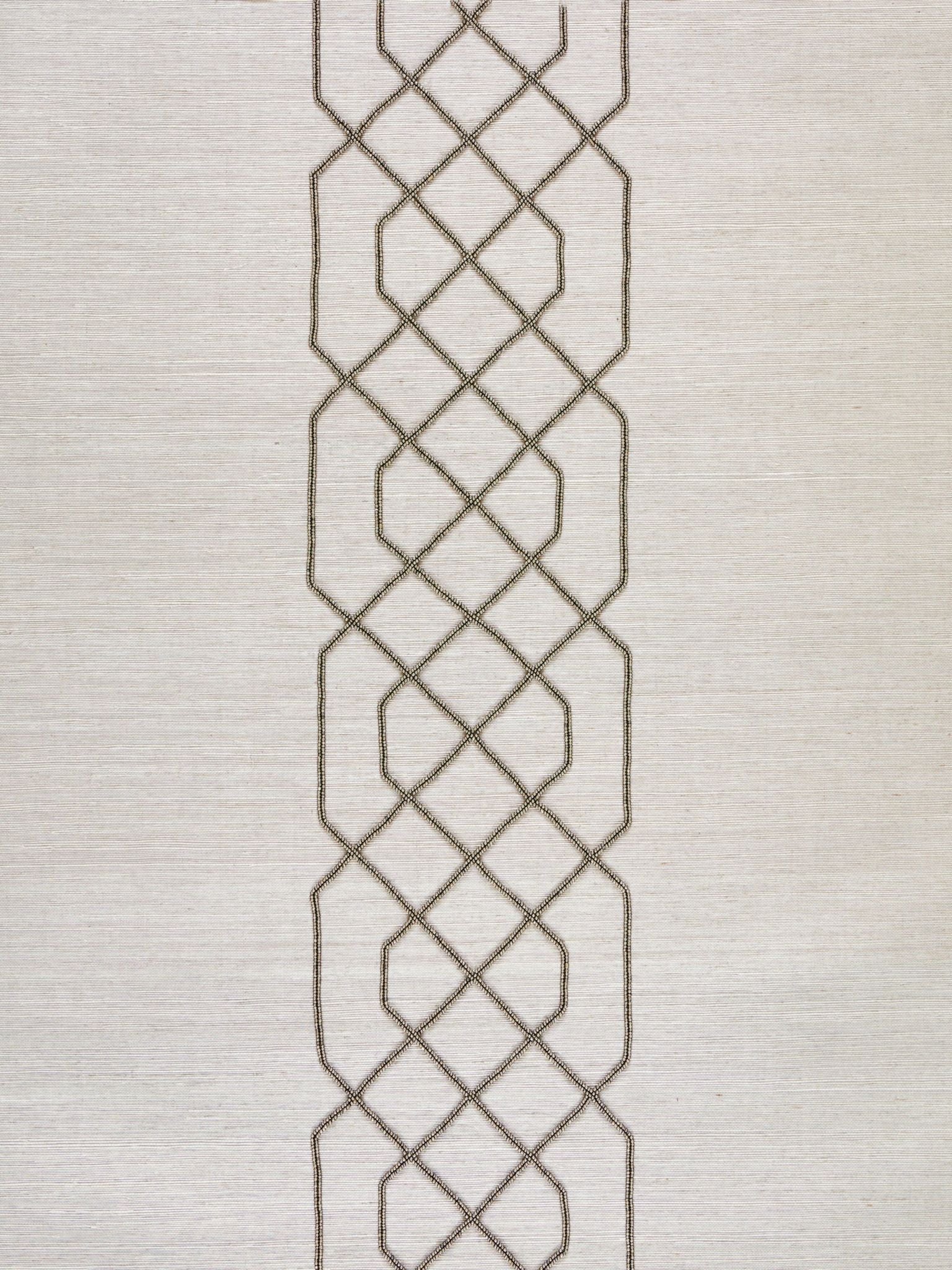Adelaide Beaded Sisal fabric in pewter color - pattern number SC 0003WP88385 - by Scalamandre in the  collection