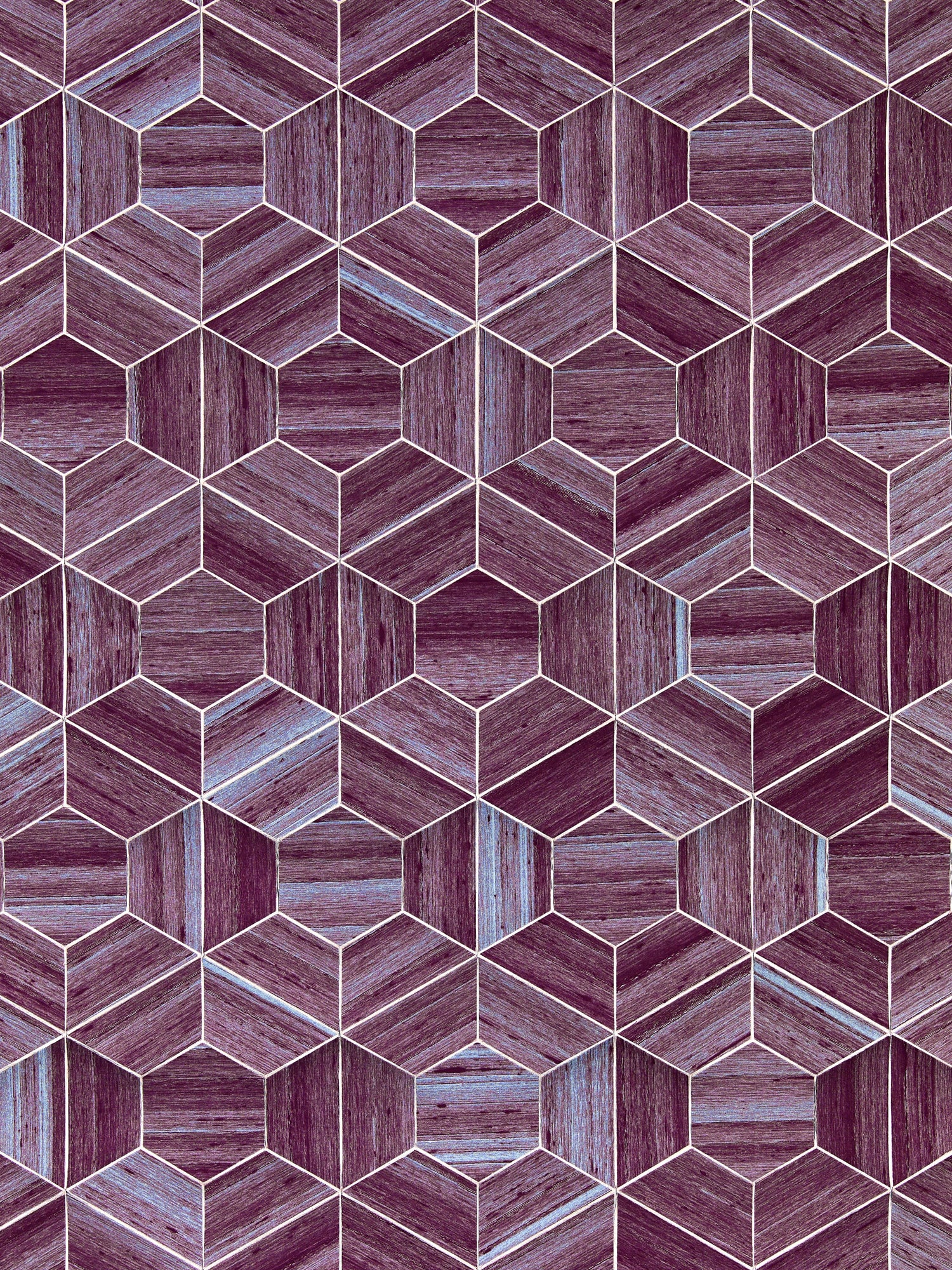 Hive Slub wallpaper in twilight color - pattern number SC 0003WP88470 - by Scalamandre in the  collection