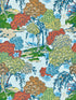 Sea Of Trees fabric in kaleidescope color - pattern number SC 0003WP88553 - by Scalamandre in the  collection
