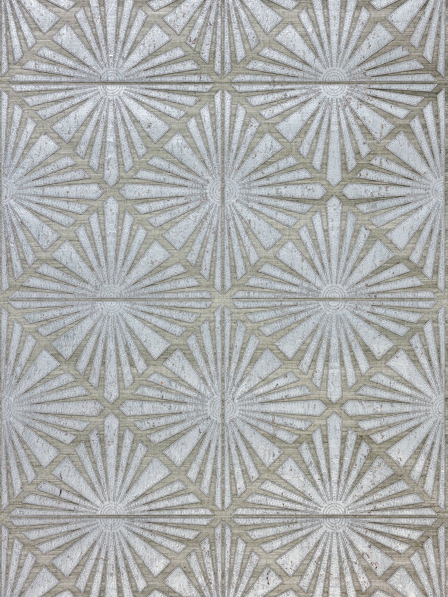 Milan Diamond Grasscloth wallpaper in pewter color - pattern number SC 0003WP88556 - by Scalamandre in the  collection