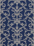 Saxony Scroll wallpaper in navy color - pattern number SC 0003WP88558 - by Scalamandre in the  collection