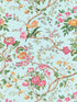Persephone wallpaper in spring sky color - pattern number SC 0003WP88563 - by Scalamandre in the  collection