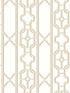 Joanna Fret wallpaper in toffee color - pattern number SC 0003WP88582D - by Scalamandre in the  collection