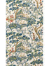 Kelmescott fabric in peacock on sand color - pattern number SC 0003WP88588 - by Scalamandre in the  collection