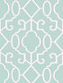 Ming Fretwork wallpaper in aquamarine color - pattern number SC 0004WP88356 - by Scalamandre in the  collection