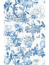 Shantung Garden fabric in removable delft color - pattern number SC 0004WP88377PS - by Scalamandre in the  collection