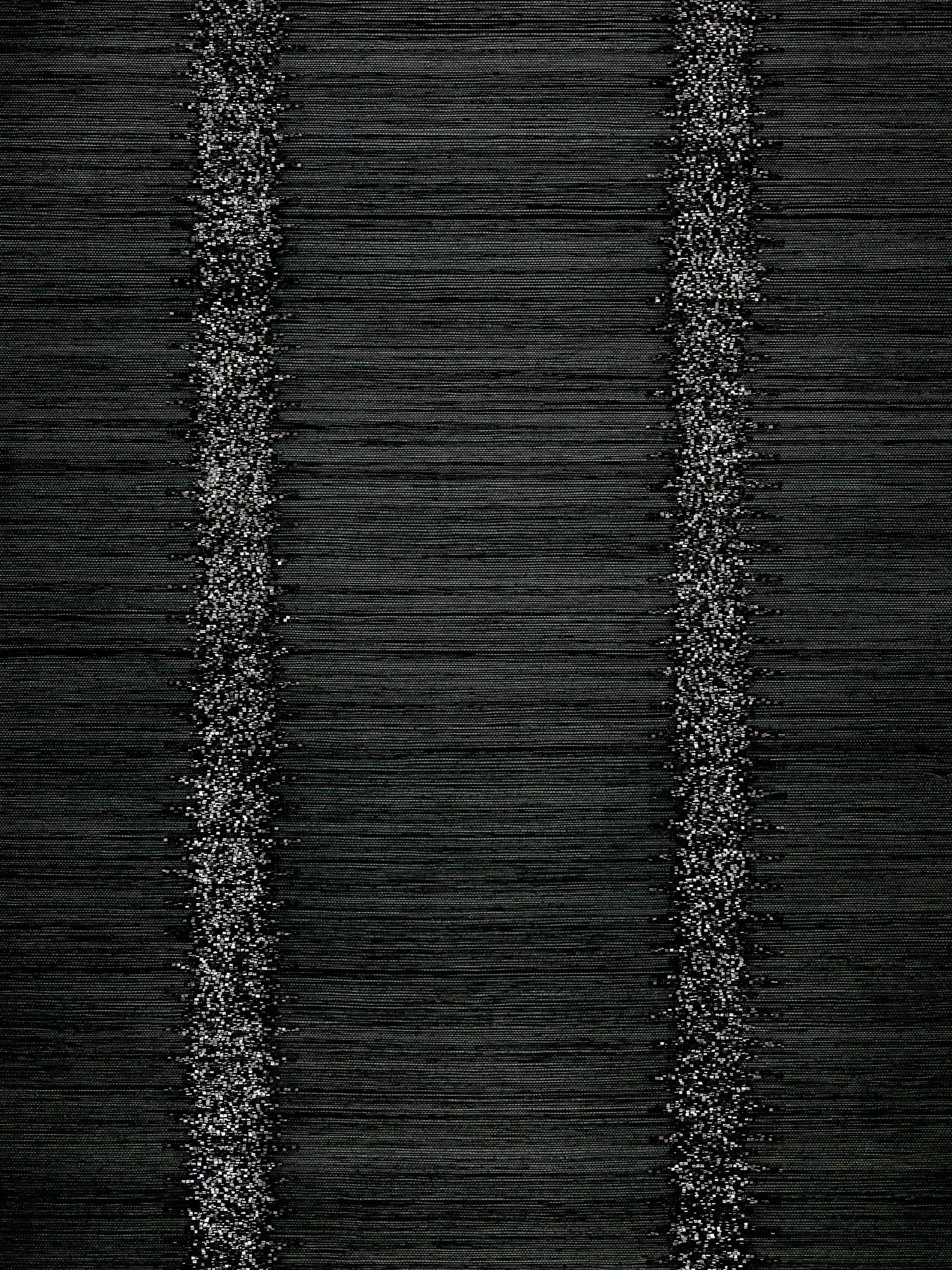 Veronica Beaded Grasscloth wallpaper in carbon color - pattern number SC 0004WP88386 - by Scalamandre in the  collection