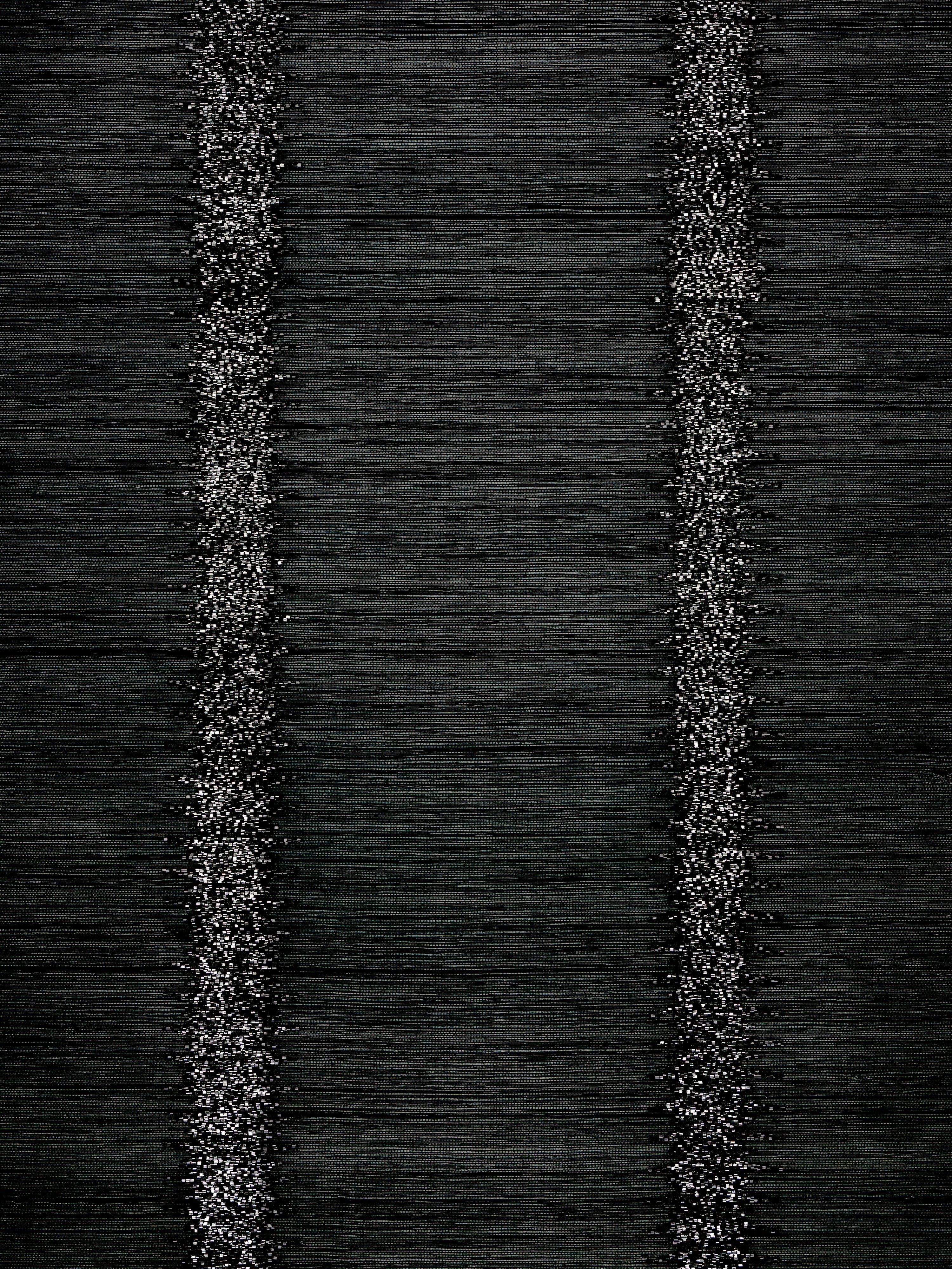 Veronica Beaded Grasscloth wallpaper in carbon color - pattern number SC 0004WP88386 - by Scalamandre in the  collection