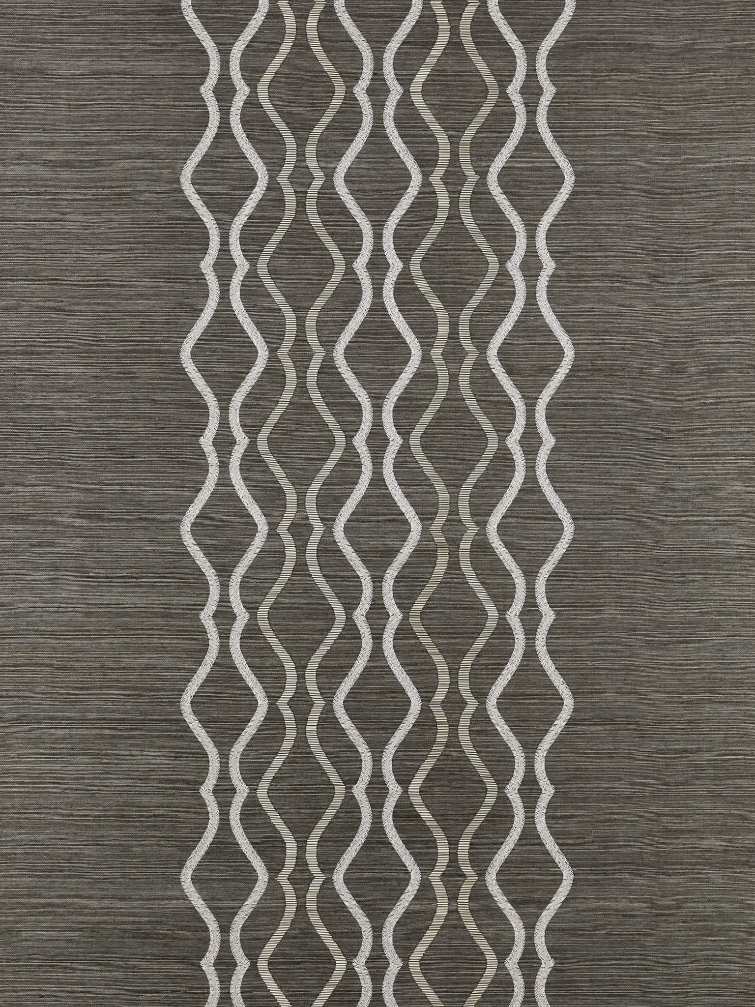 Valentina Embellished Sisal fabric in sterling color - pattern number SC 0004WP88447 - by Scalamandre in the  collection