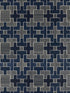 Allegro Sisal fabric in evening blue color - pattern number SC 0004WP88471 - by Scalamandre in the  collection