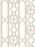 Joanna Fret wallpaper in taupe color - pattern number SC 0004WP88582D - by Scalamandre in the  collection