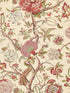 Pondicherry wallpaper in turkey red on lime fern color - pattern number SC 0004WP88585 - by Scalamandre in the  collection