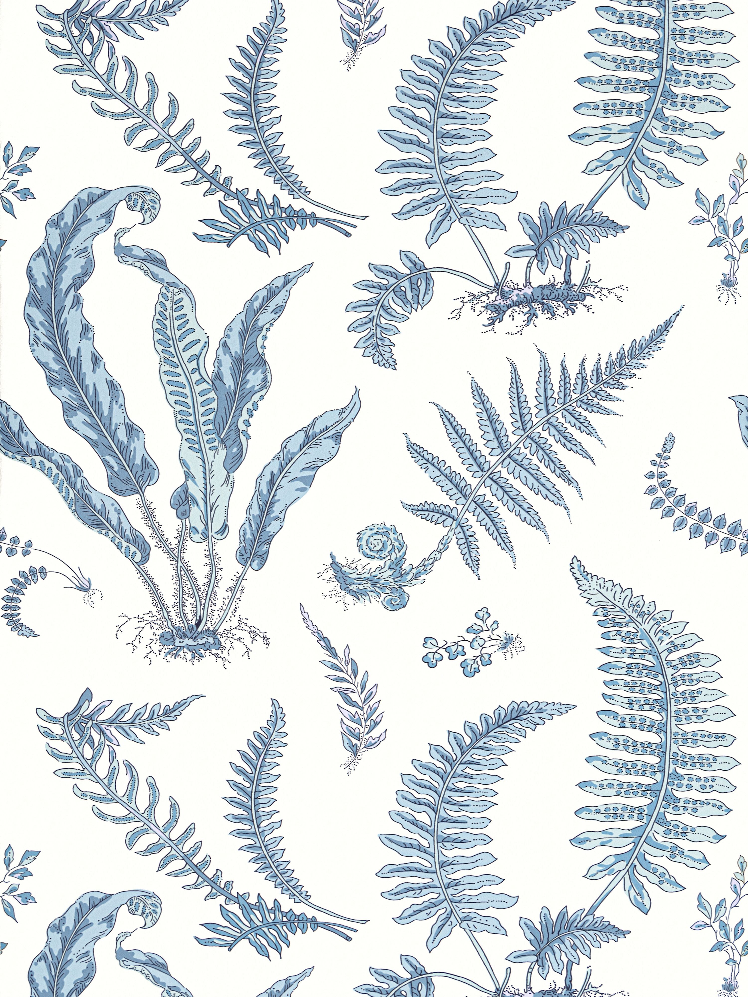 Elsie De Wolfe wallpaper in ultramarine color - pattern number SC 0004WP88592D - by Scalamandre in the  collection