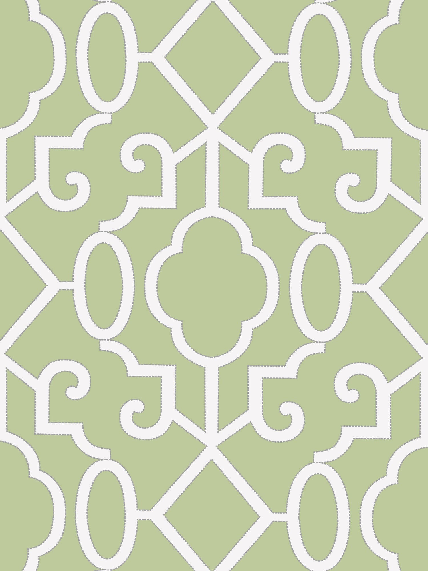 Ming Fretwork wallpaper in pear color - pattern number SC 0005WP88356 - by Scalamandre in the  collection