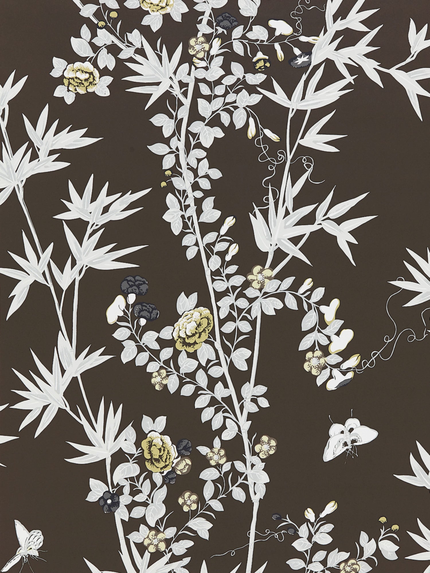 Jardin De Chine wallpaper in espresso color - pattern number SC 0005WP88375 - by Scalamandre in the  collection