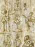 Yumiko wallpaper in moss color - pattern number SC 0005WP88450 - by Scalamandre in the  collection