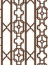 Joanna Fret wallpaper in affogato color - pattern number SC 0005WP88582D - by Scalamandre in the  collection