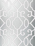 Ming Fretwork wallpaper in silver color - pattern number SC 0006WP88356 - by Scalamandre in the  collection