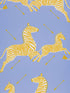 Zebras fabric in periwinkle color - pattern number SC 0007WP81388M - by Scalamandre in the  collection