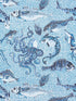 Mikonos fabric in blue color - pattern number SC 0007WP81545 - by Scalamandre in the  collection