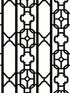 Joanna Fret wallpaper in onyx color - pattern number SC 0007WP88582D - by Scalamandre in the  collection