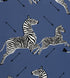 Zebras Wallpaper in denim color - pattern number SC WP81388D0008 - by Scalamandre in the  collection