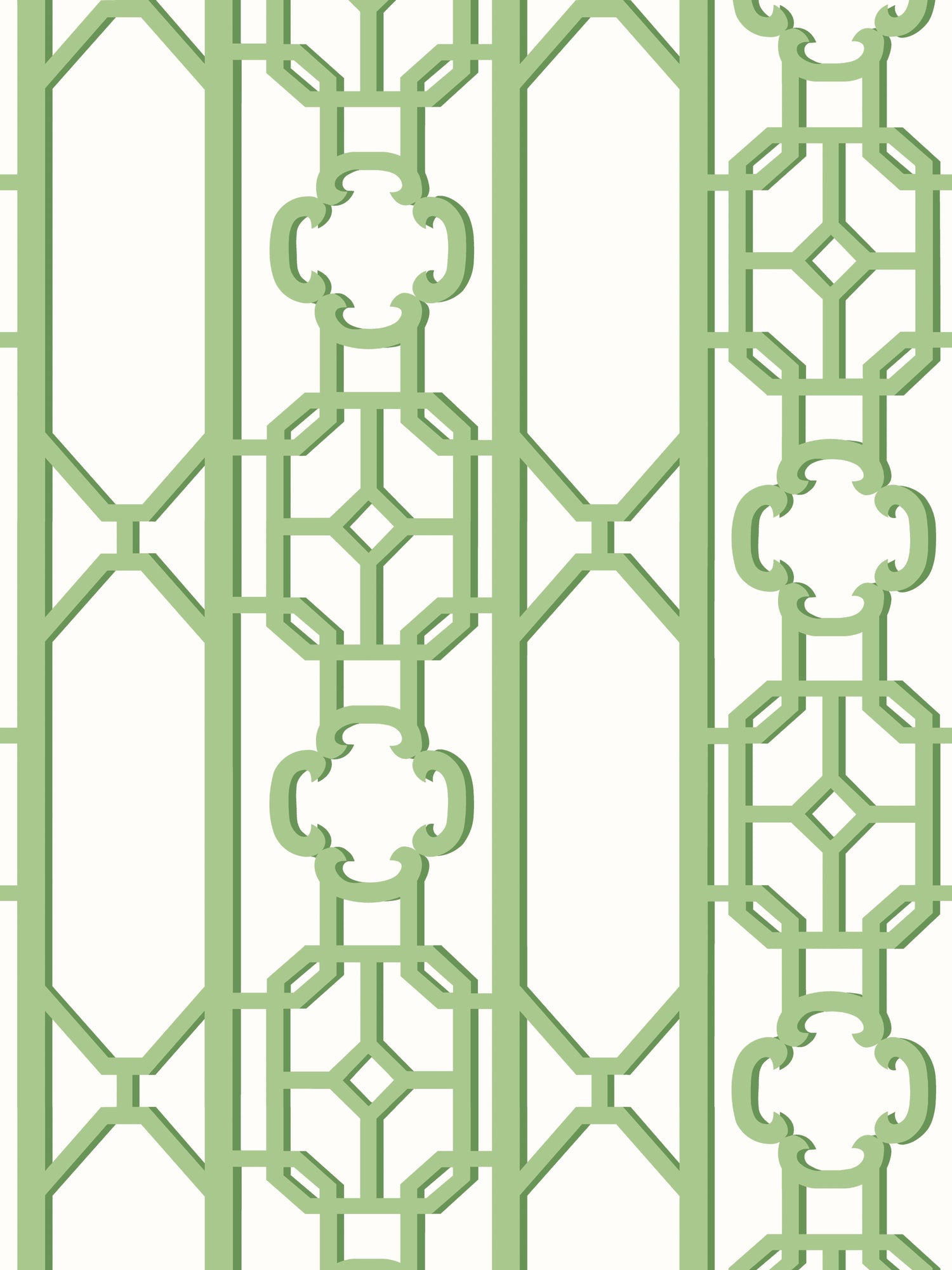 Joanna Fret wallpaper in pear color - pattern number SC 0009WP88582D - by Scalamandre in the  collection