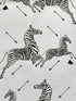 Zebras Vinyl fabric in silver color - pattern number SC 0010WP81388MV - by Scalamandre in the  collection