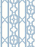 Joanna Fret wallpaper in blue jay color - pattern number SC 0011WP88582D - by Scalamandre in the  collection