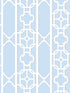 Joanna Fret wallpaper in powder blue color - pattern number SC 0012WP88582D - by Scalamandre in the  collection