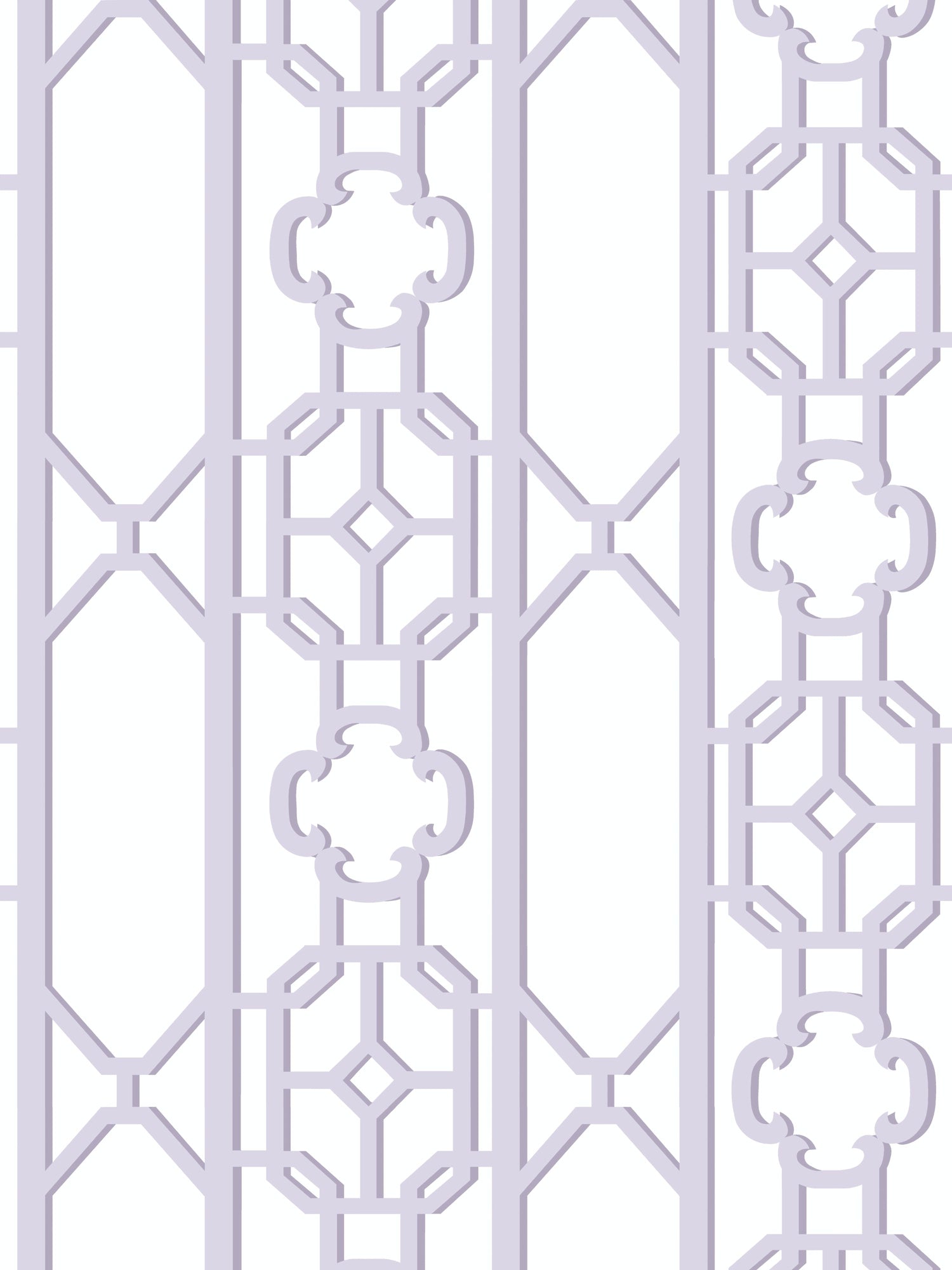 Joanna Fret wallpaper in lavender color - pattern number SC 0013WP88582D - by Scalamandre in the  collection