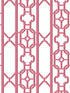 Joanna Fret wallpaper in raspberry color - pattern number SC 0014WP88582D - by Scalamandre in the  collection