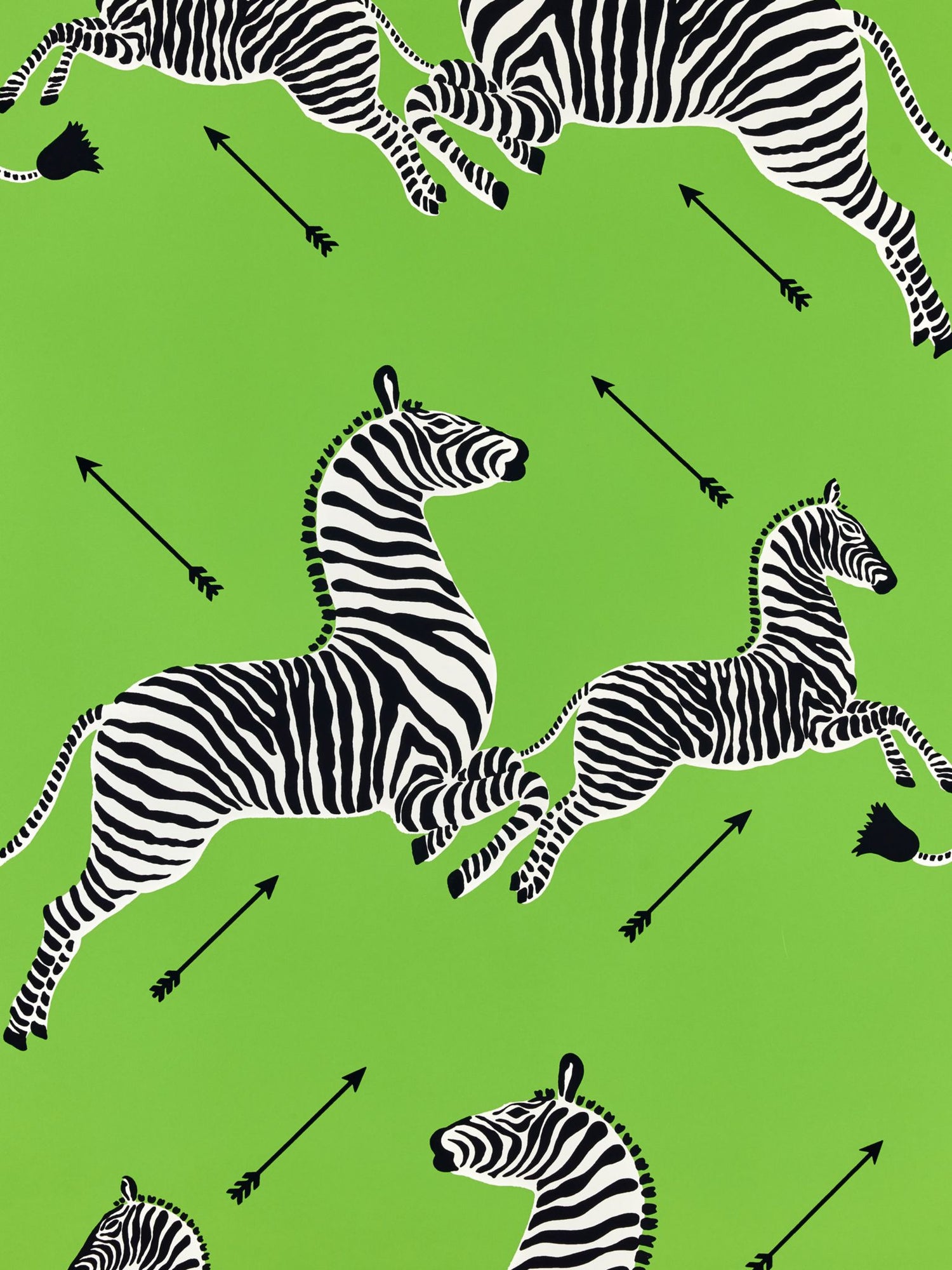 Zebras fabric in limelight color - pattern number SC 0015WP81388M - by Scalamandre in the  collection