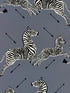 Zebras fabric in charcoal color - pattern number SC 0016WP81388M - by Scalamandre in the  collection