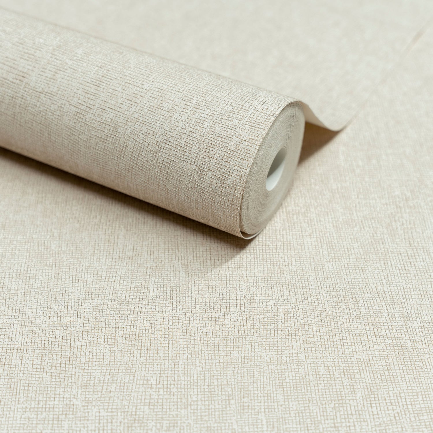 Faux Unis Natural Wallpaper in cream color - pattern number SF1202 - by Grandeco in the Surfaces collection