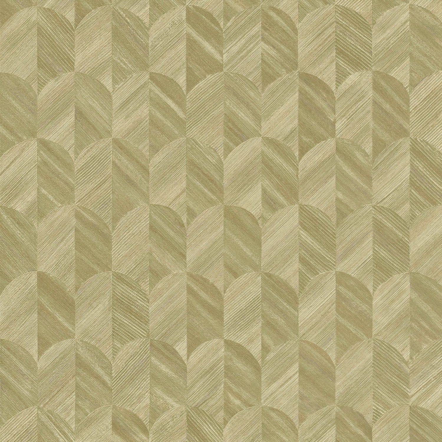 Geometric All-over Wallpaper in green color - pattern number SF3205 - by Grandeco in the Surfaces collection