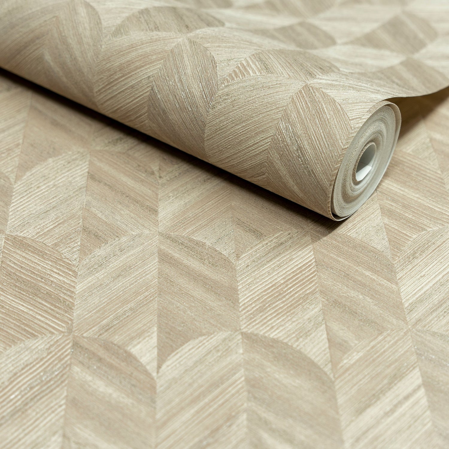 Geometric All-over Wallpaper in brown color - pattern number SF3214 - by Grandeco in the Surfaces collection