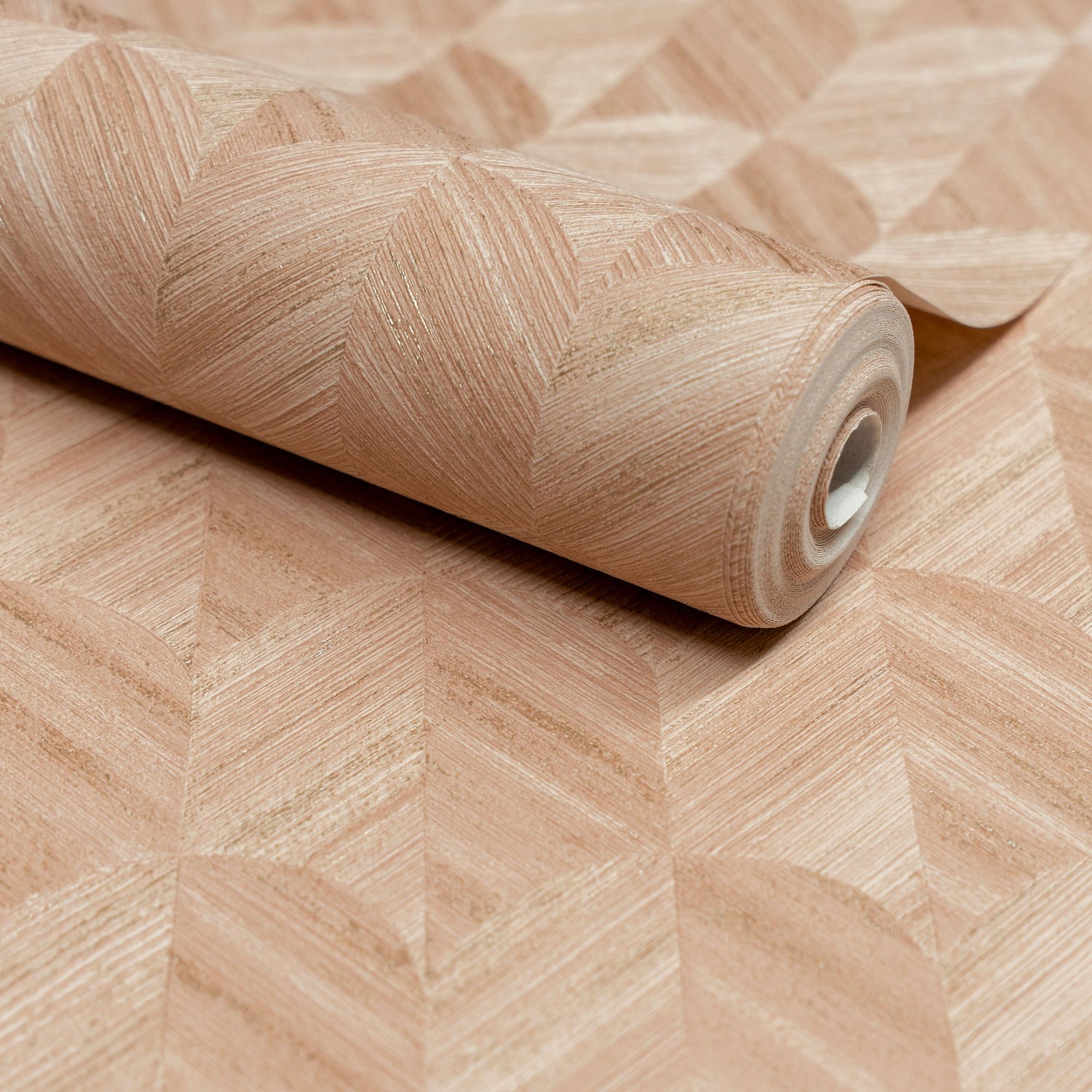 Geometric All-over Wallpaper in pink color - pattern number SF3229 - by Grandeco in the Surfaces collection