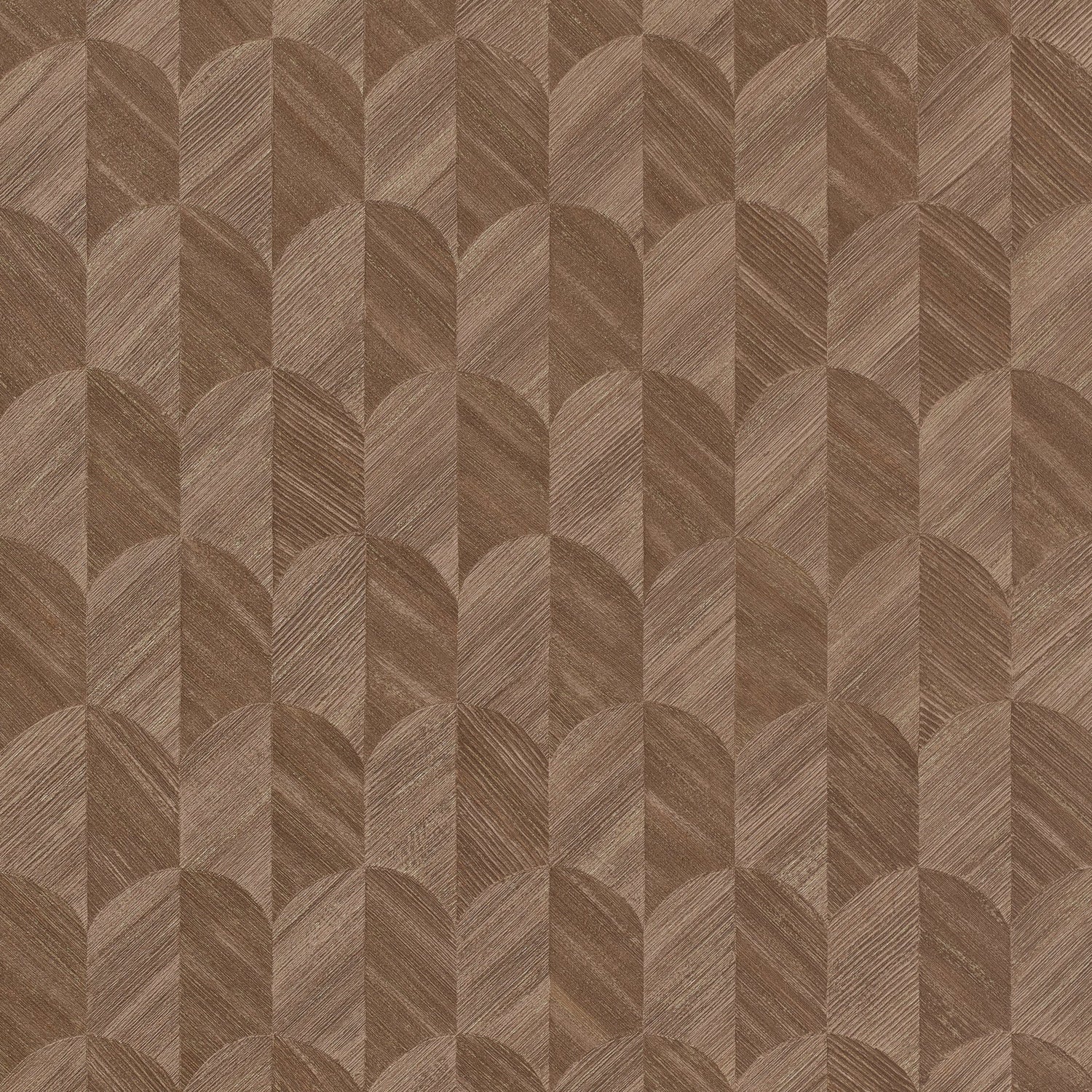 Geometric All-over Wallpaper in brown color - pattern number SF3239 - by Grandeco in the Surfaces collection