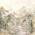 Branched Leaves All-over Mural in beige color - pattern number SF6001 - by Grandeco in the Surfaces collection