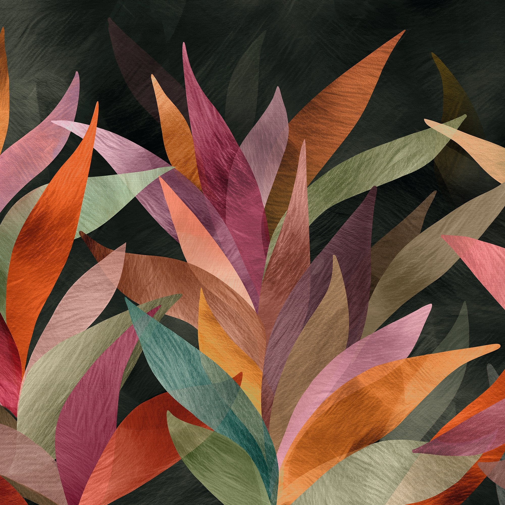 Faux Unis Geometric Mural in multi-colored color - pattern number SF6101 - by Grandeco in the Surfaces collection