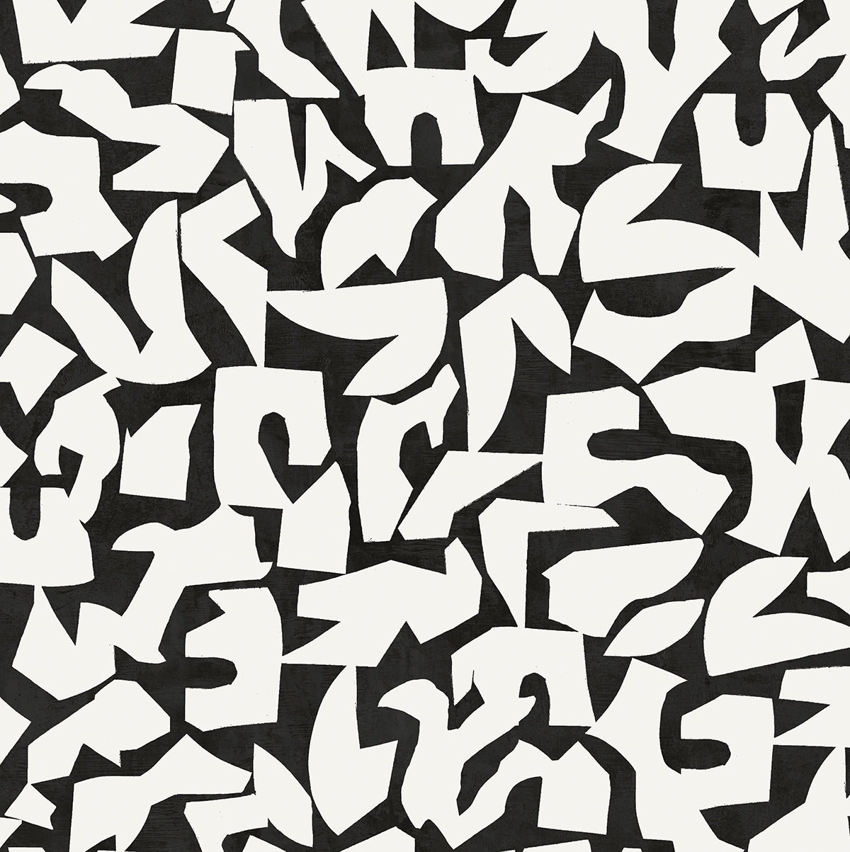 Graphic Geo Peel and Stick wallpaper in black color - pattern number SG12800 - by NextWall in the Peel and Stick Wallpaper by Stacy Garcia Sojourn Collection 5 collection